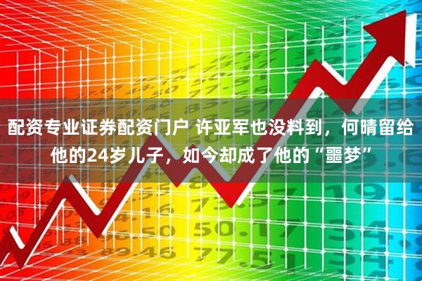 配资专业证券配资门户 许亚军也没料到，何晴留给他的24岁儿子，如今却成了他的“噩梦”